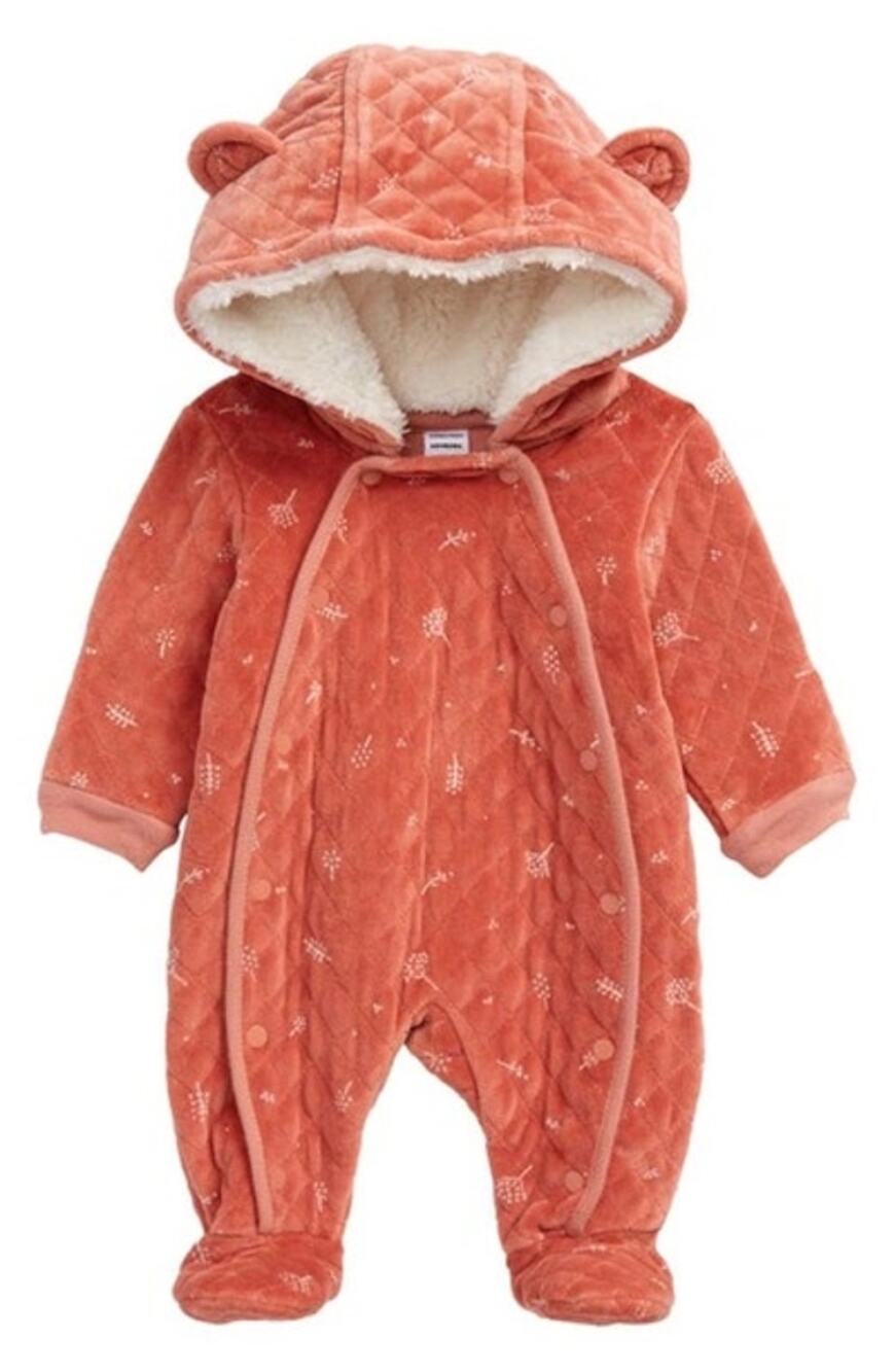 Nordstrom Baby EUC Print Bunting Pink Desert Dottie Size 6 Months